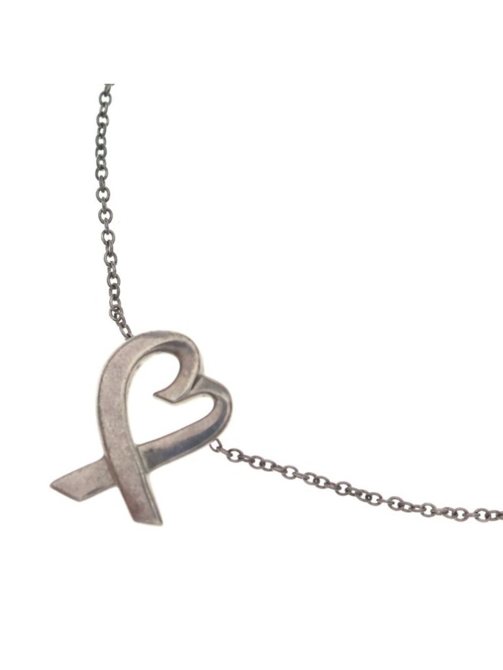 Tiffany & Co Paloma Picasso Loving Heart Necklace Silver